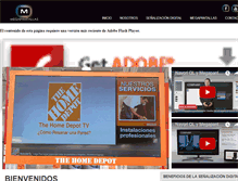 Tablet Screenshot of megapantallas.com